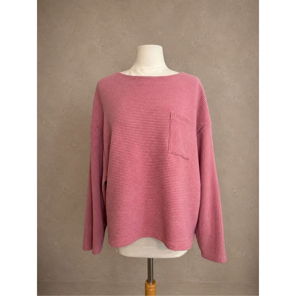 A NEW DAY top Sz M mauve dusty rose oversized blouse casual